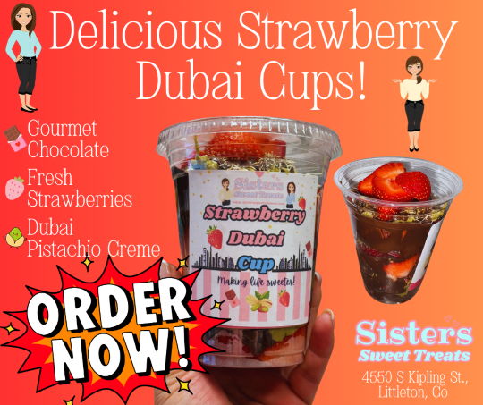 Strawberry Dubai Cups and Chocolate Bars