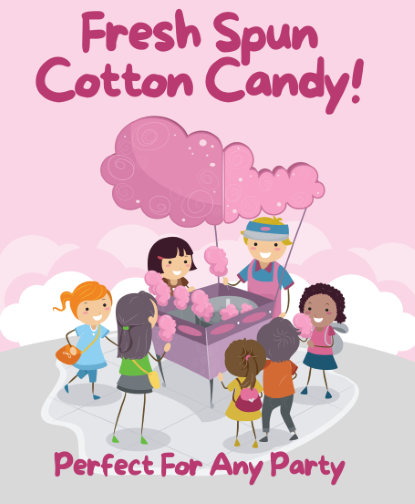 Live Cotton Candy Machine