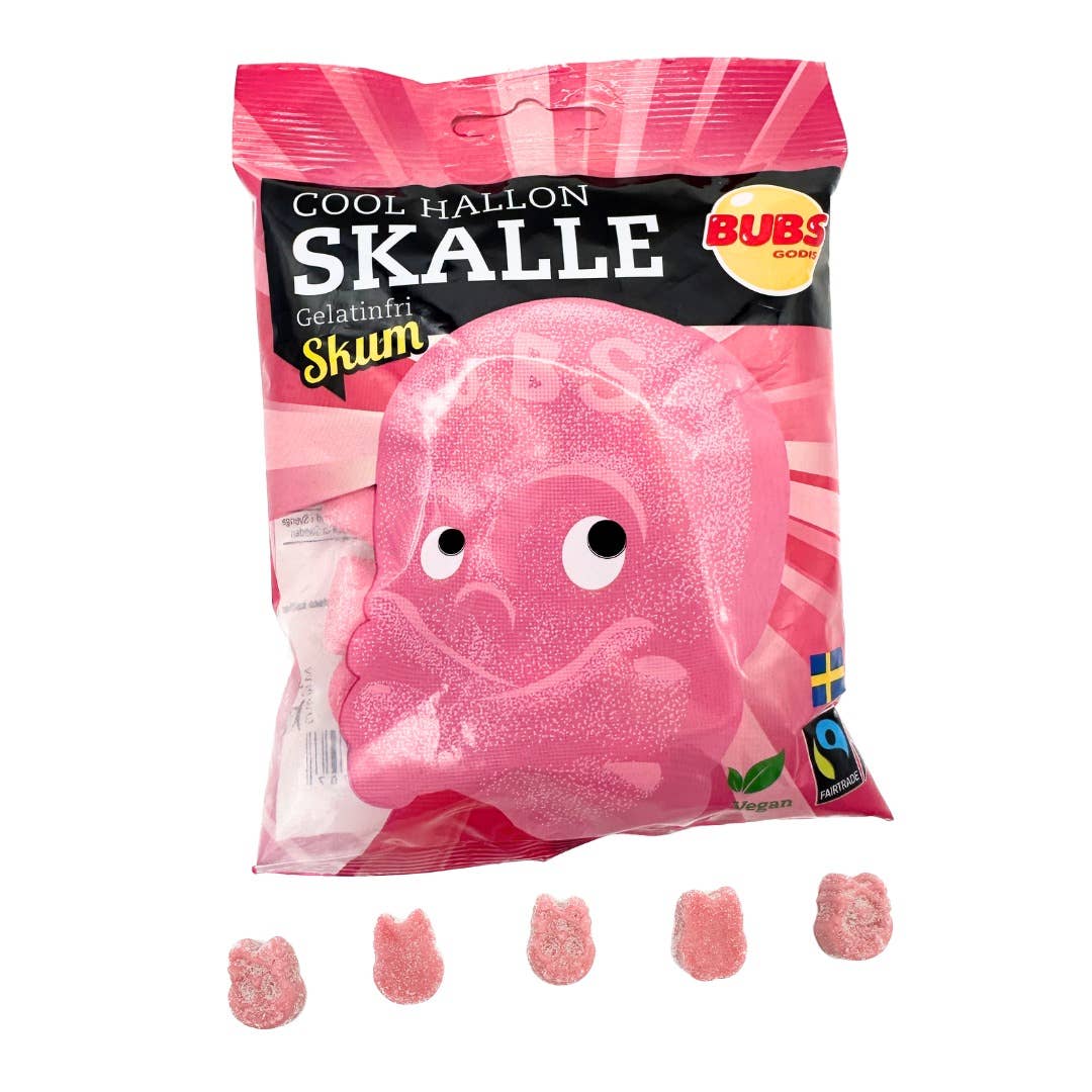 Bubs Swedish Candy Sour Skulls Raspberry Foam 3.17 oz Bag – Sisters ...